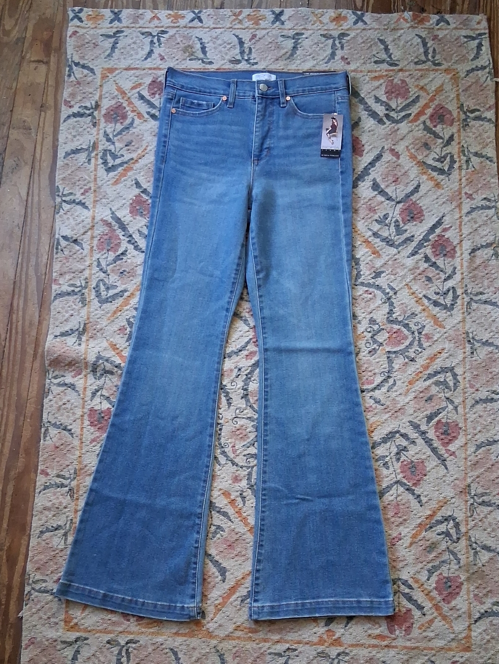 High-Rise Flared Women's Jeans Medium Blue